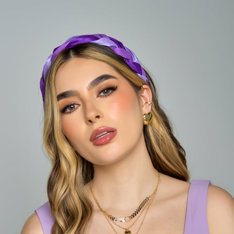 Braided Connection Violet Tones Headband