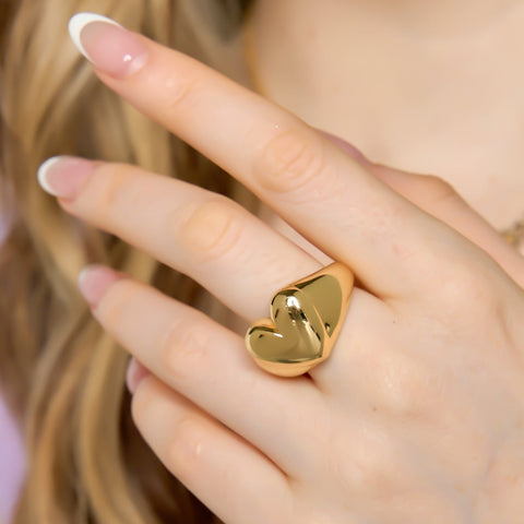 Heart Connection Golden Ring