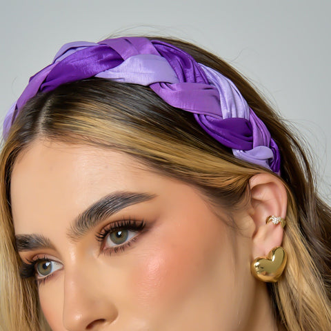 Braided Connection Violet Tones Headband