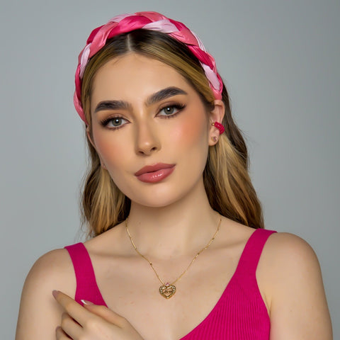 Braided Connection Pink Tones Headband