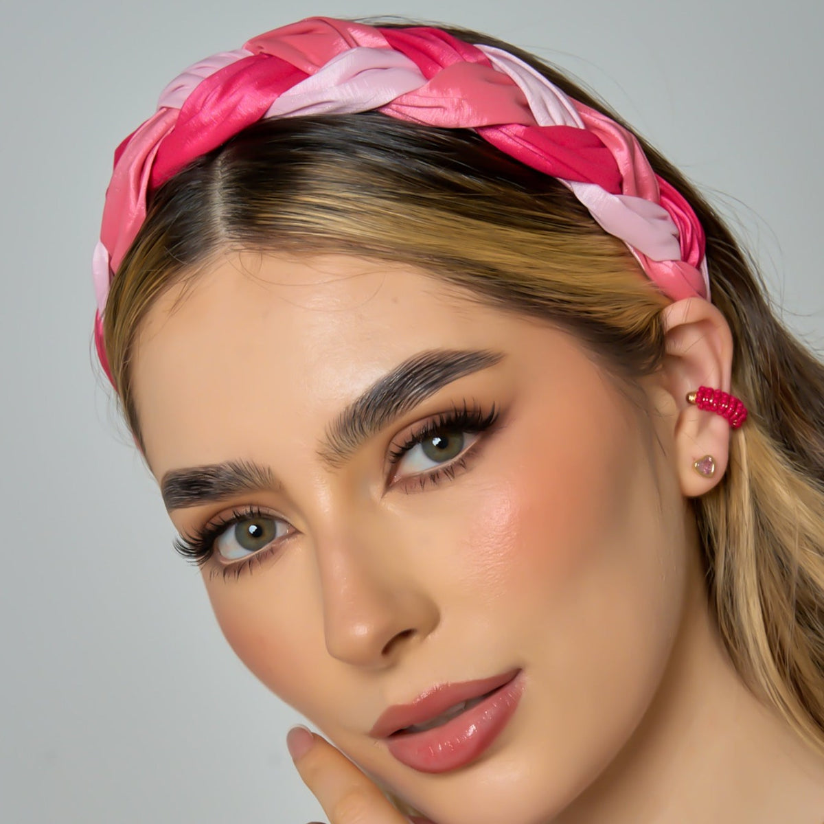 Braided Connection Pink Tones Headband