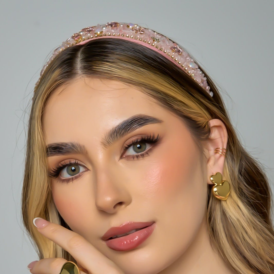 Pink Stones Connection Headband