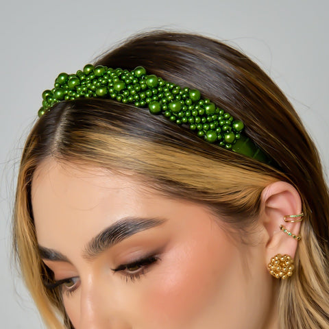 Spheres Connection Green Headband