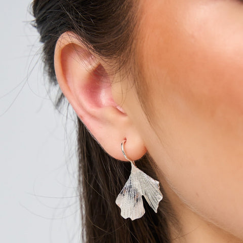 Mermaid'S Tail Silver-Tone Drop Earrings