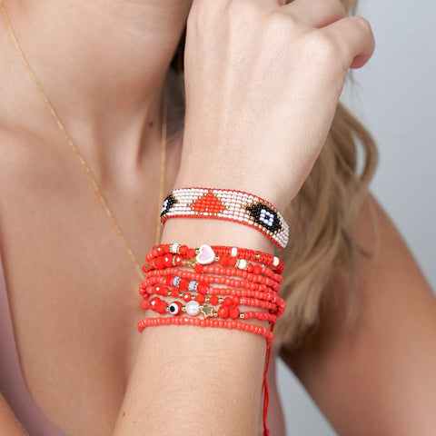 Red Boreal Bracelet Set