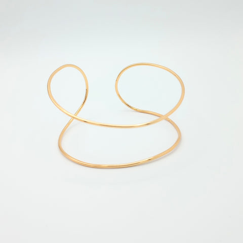 Double Golden Line Bracelet