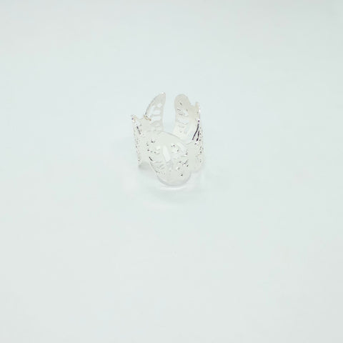 Butterfly Silver-Tone Ring