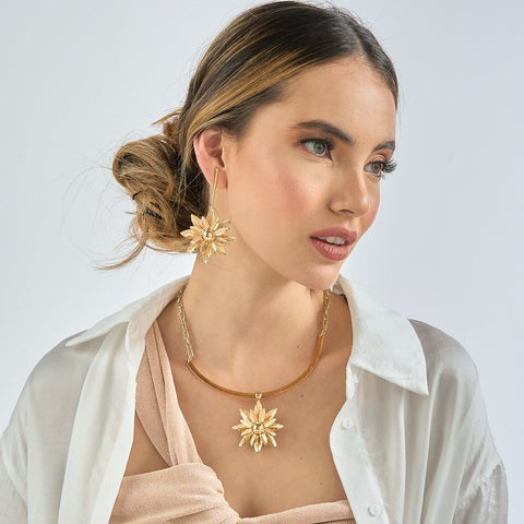 Botanica Sunflower Golden Necklace