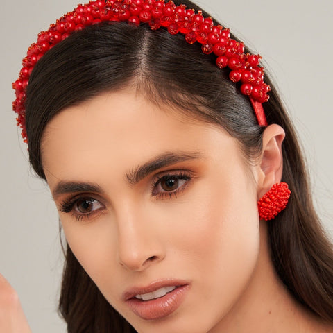 Red Knitted Headband