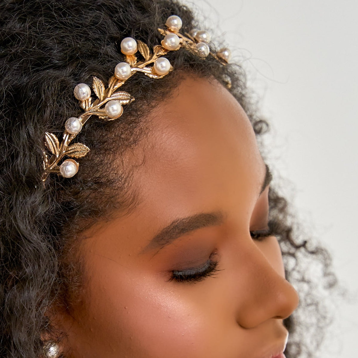 Golden Pearl Headband