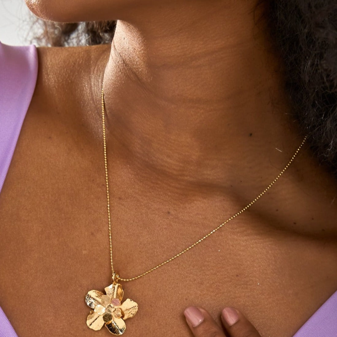 Golden Flower Necklace