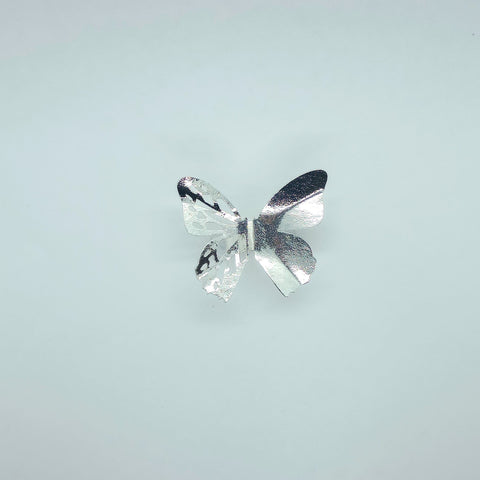 Big Butterfly Silver-Tone Ring