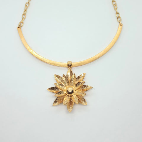 Botanica Sunflower Golden Necklace