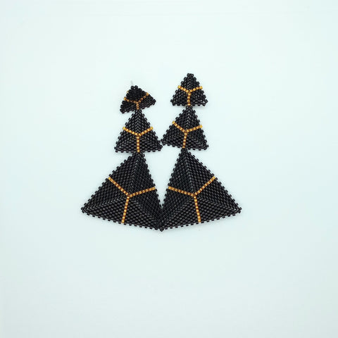 Triangle Woven Earrings