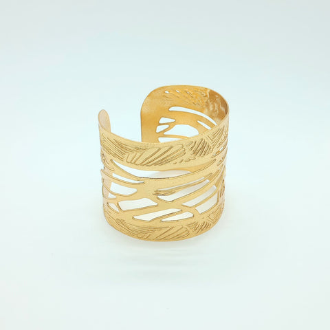 Zebra Golden Cuff Bracelet