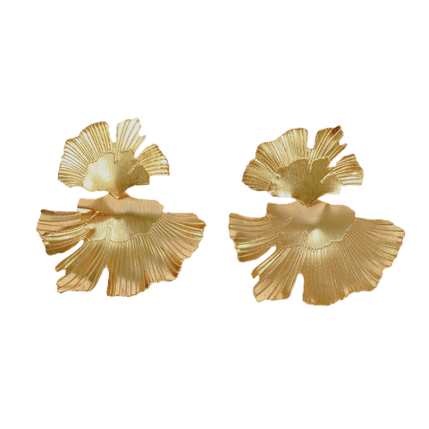 Golden Origen Flower  Earrings